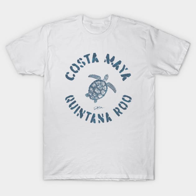 Costa Maya, Mexico, Sea Turtle T-Shirt by jcombs